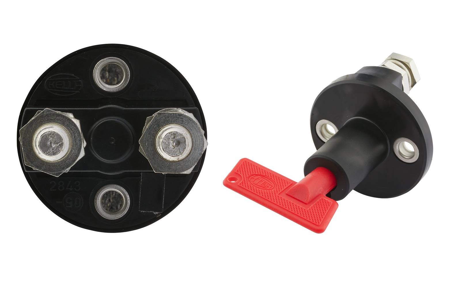 HELLA 6EK 002 843-051 Hauptschalter, Batterie - Drehbetätigung - Anschlussanzahl: 2 - geschraubt - S