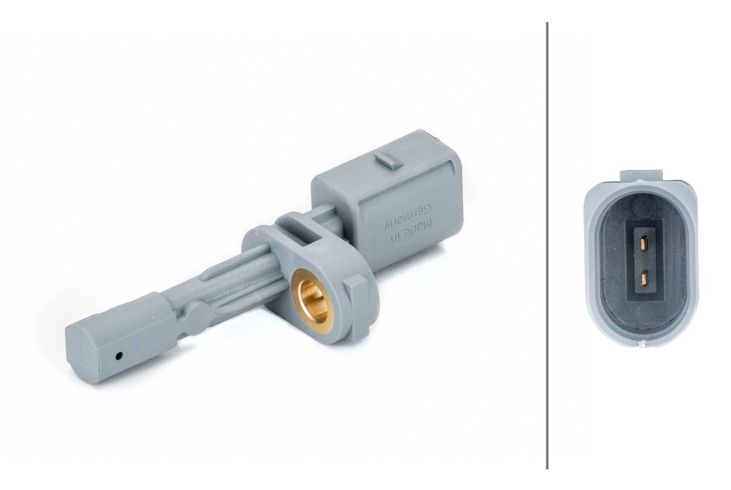 HELLA 6PU 012 806-371 Sensor, Raddrehzahl - 2-polig - Hinterachse beidseitig - Gesamtlänge75mm