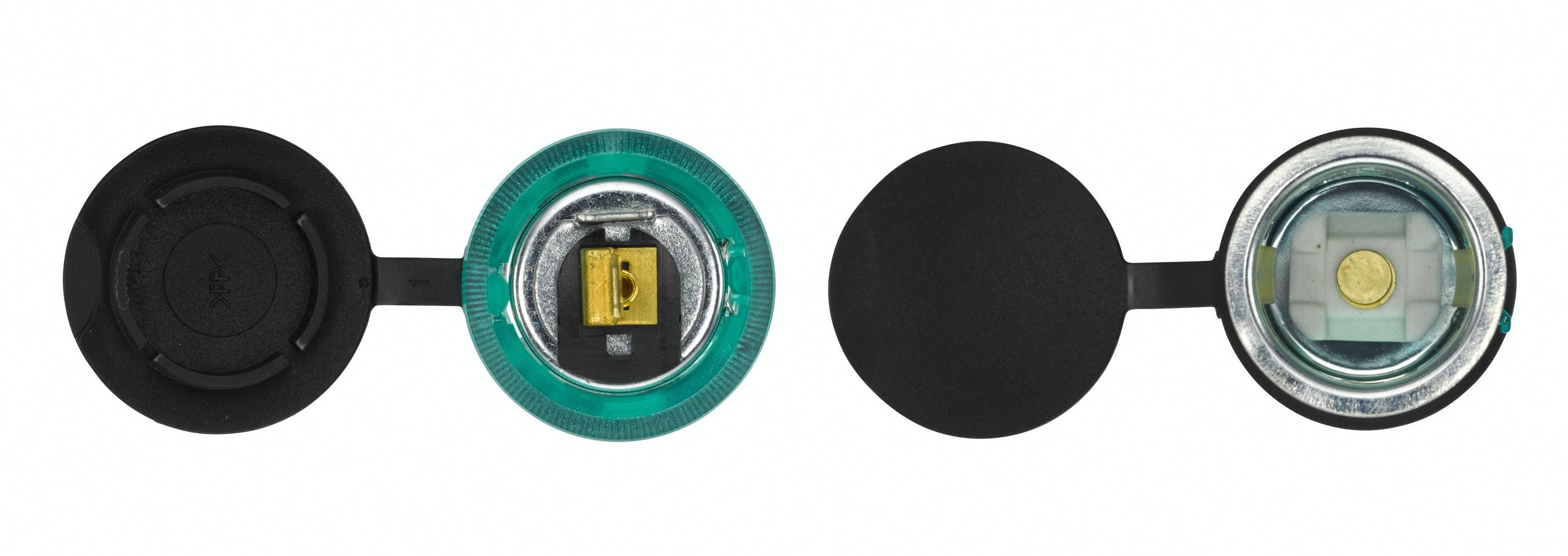 HELLA 8JB 008 023-001 Steckdose - 24V - Einbau - Stecker: Flachstecker - grün