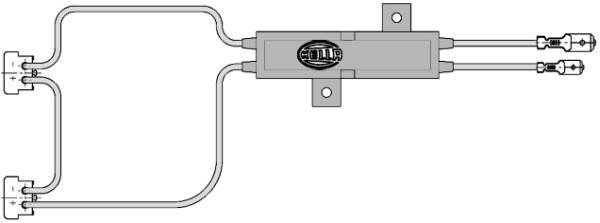 HELLA 8KB 161 334-001 Leitungssatz - mit Steuergerät - braun/rot/schwarz - 0.75mm²