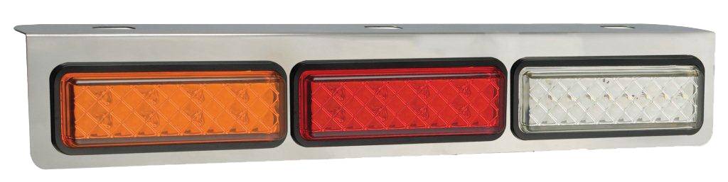 Dreifach-Halterung, Serie 135, verchromt