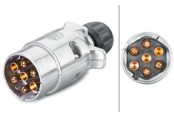 HELLA 8JA 001 918-002 Stecker - 7-polig - Stecker: Schraubkontakt