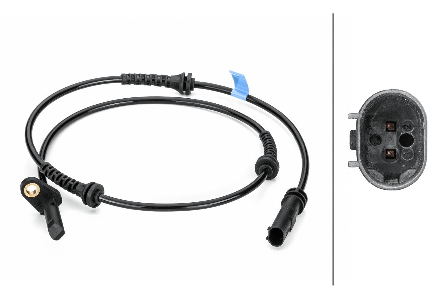 HELLA 6PU 012 806-491 Sensor, Raddrehzahl - 2-polig - Hinterachse beidseitig - Gesamtlänge991mm