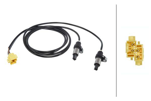 HELLA 6PU 010 039-371 Sensor, Raddrehzahl - 12V - Hinterachse beidseitig - Kabel: 1220/1840mm