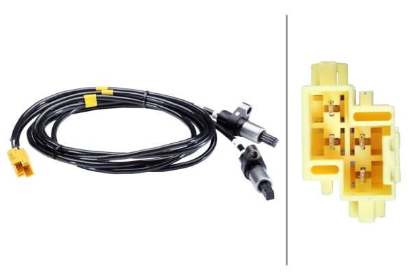 HELLA 6PU 010 039-371 Sensor, Raddrehzahl - 12V - Hinterachse beidseitig - Kabel: 1220/1840mm