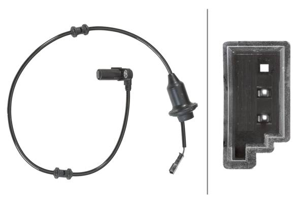 HELLA 6PU 010 039-831 Sensor, Raddrehzahl - 12V - Kabel: 660mm