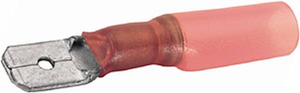 HELLA 8KW 732 568-003 Leitungsverbinder - rot - von: 0.5mm² - bis: 1.0mm² - Flachstecker - 6,3 x 0,8