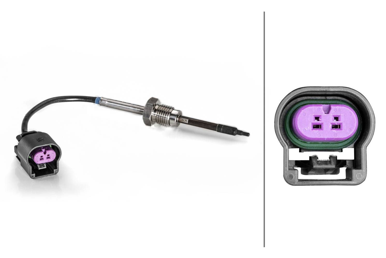 HELLA 6PT 014 494-381 Sensor, Abgastemperatur - 2-polig - geschraubt - Kabel: 130mm