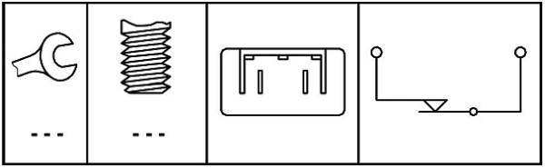 HELLA 6DD 008 622-621 Bremslichtschalter - 12V - Anschlussanzahl: 2 - geschraubt - Öffner - elektris
