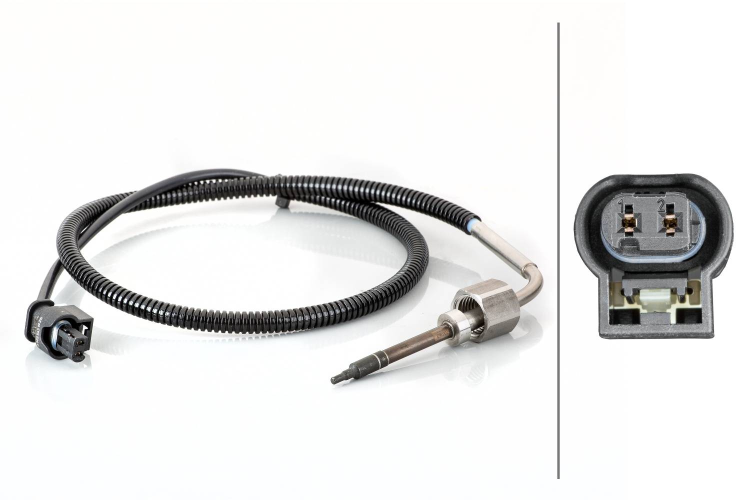 HELLA 6PT 014 494-741 Sensor, Abgastemperatur - 2-polig - geschraubt - Kabel: 660mm
