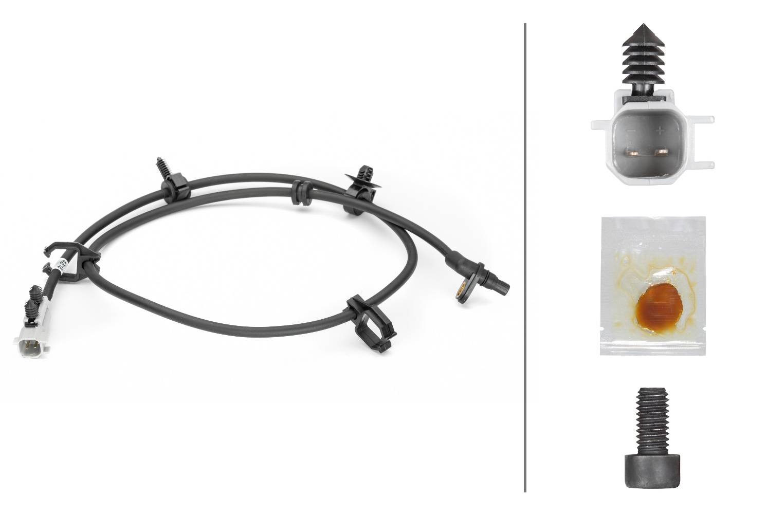 HELLA 6PU 230 040-271 Sensor, Raddrehzahl - 2-polig - Hinterachse - mit Halter