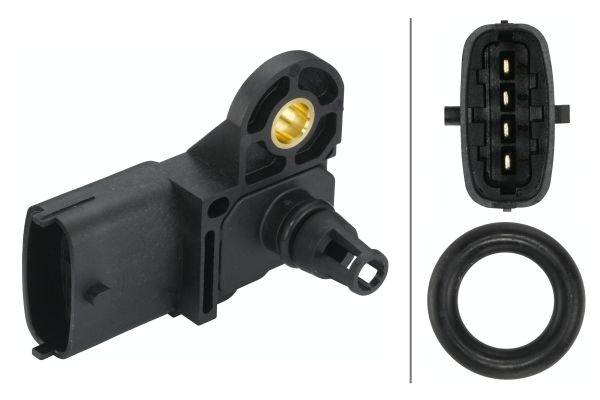HELLA 6PP 009 400-441 Sensor, Saugrohrdruck - 5V