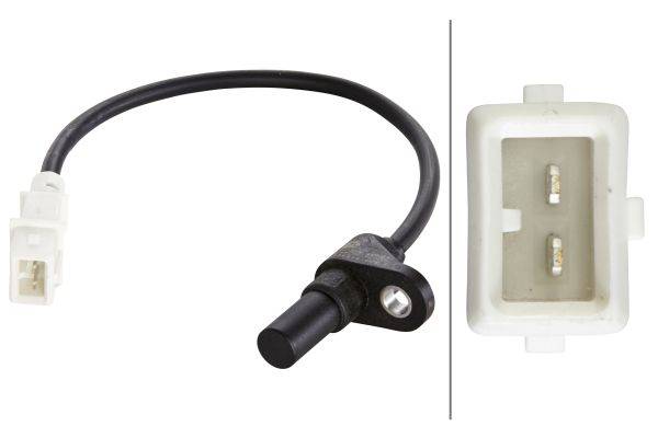 HELLA 6PU 012 680-001 Impulsgeber, Kurbelwelle - 12V - 2-polig - Kabel: 315mm