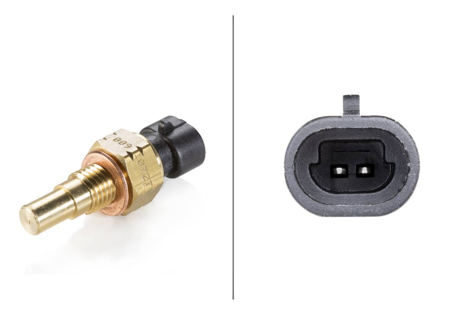 HELLA 6PT 009 107-271 Sensor, Kühlmitteltemperatur - 12V - geschraubt - mit Dichtung
