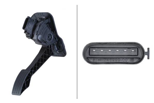 HELLA 6PV 010 946-211 Sensor, Fahrpedalstellung - für Linkslenker - Schaltgetriebe