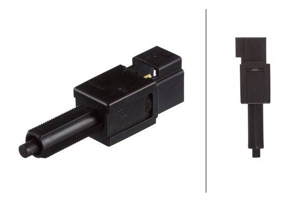 HELLA 6DD 010 966-271 Bremslichtschalter - Anschlussanzahl: 2 - Steckerfarbe: schwarz - mechanisch