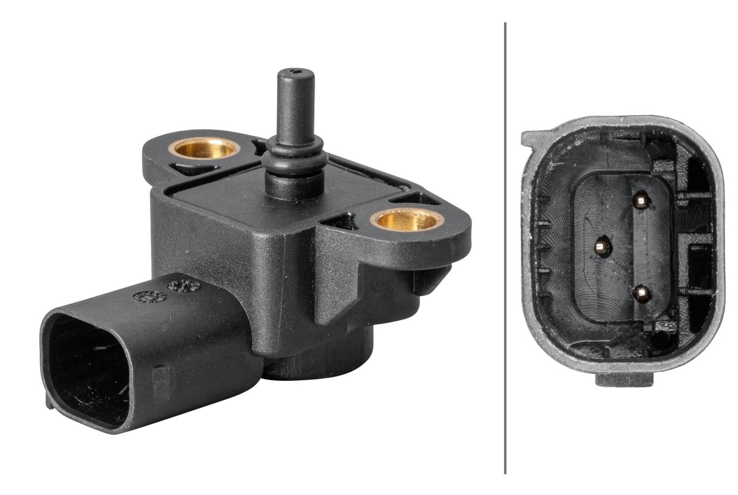 HELLA 6PP 358 152-071 Sensor, Ladedruck - 3-polig - geschraubt - mit Dichtung