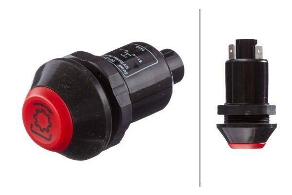HELLA 6EF 004 406-161 Schalter, Ein-/Ausschalten (Anbaugeräte) - 12V - tastend - Bohrung-Ø: 30mm