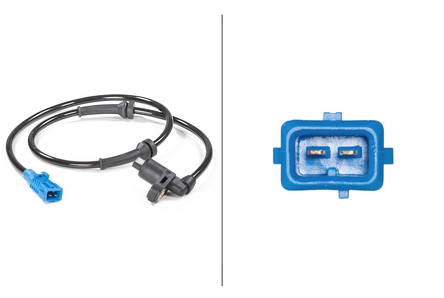 HELLA 6PU 009 106-541 Sensor, Raddrehzahl - 12V - Vorderachse beidseitig - Kabel: 765mm