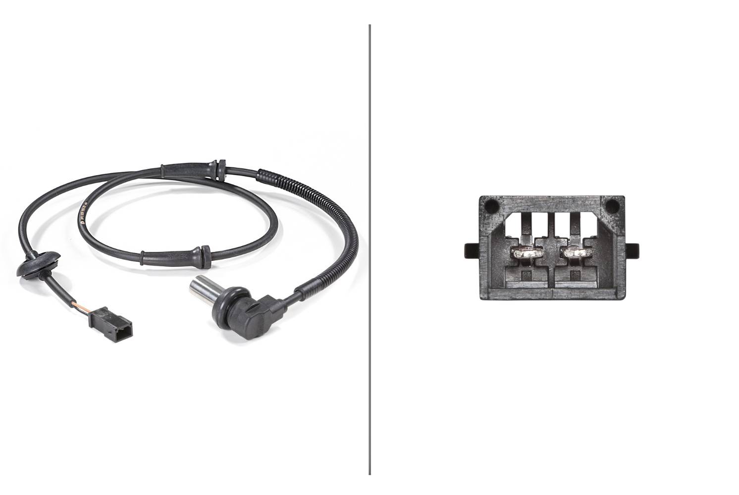 HELLA 6PU 009 106-291 Sensor, Raddrehzahl - 12V - Vorderachse beidseitig - Kabel: 1030mm
