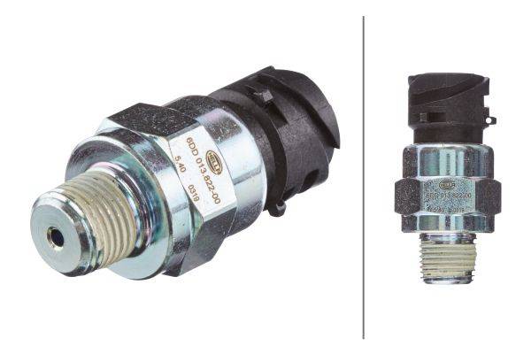 HELLA 6DD 013 822-001 Bremslichtschalter - Anschlussanzahl: 2 - Öffner - elektrisch-pneumatisch