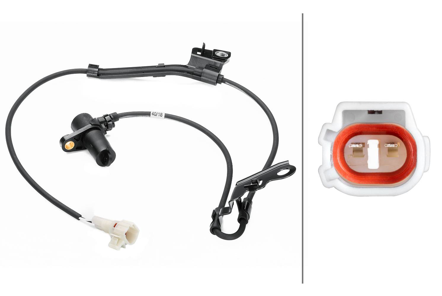HELLA 6PU 230 040-711 Sensor, Raddrehzahl - 2-polig - vorne - mit Halter