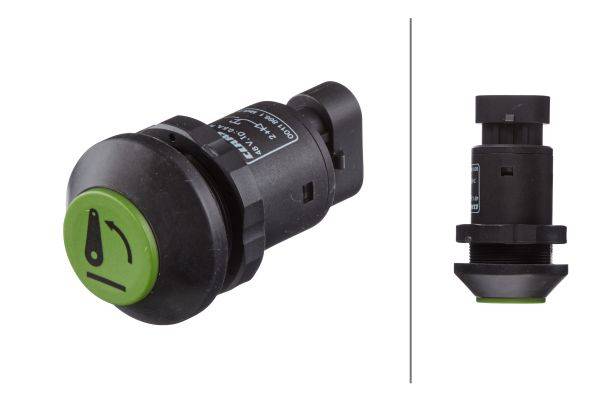 HELLA 6EF 004 406-111 Schalter, Heben (Hubwerk) - 48V - tastend - Bohrung-Ø: 30mm