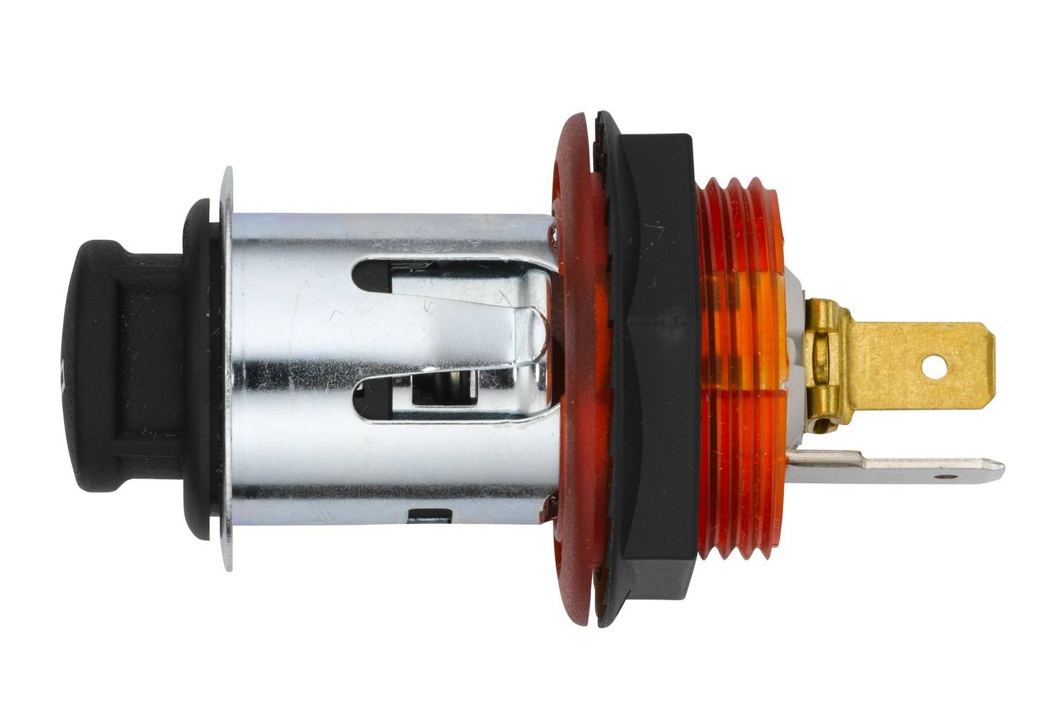 HELLA 8EZ 008 021-041 Zigarettenanzünder - 12V - Einbau - Stecker: Flachstecker - rot