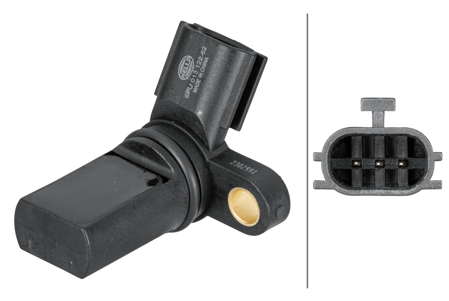 HELLA 6PU 013 122-621 Sensor, Nockenwellenposition - 3-polig - mit Dichtring