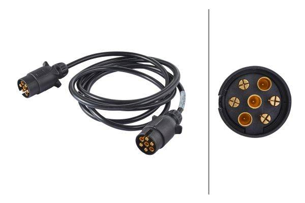 HELLA 8KA 002 185-061 Leitungssatz - 7-polig - 12V - 1.0mm² - Länge: 3m