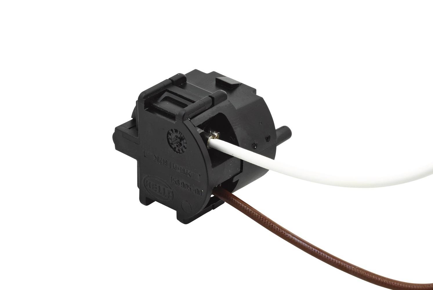 HELLA 8KB 863 949-011 Stecker - Kabel: 100/120mm - braun/weiß