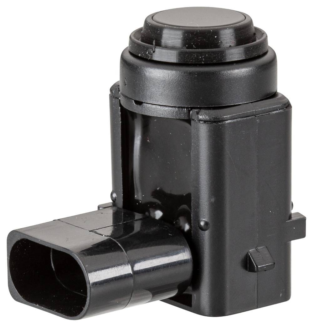 HELLA 6PX 358 141-101 Sensor, Einparkhilfe - gewinkelt - 3-polig - gesteckt - lackierbar - mit Befes