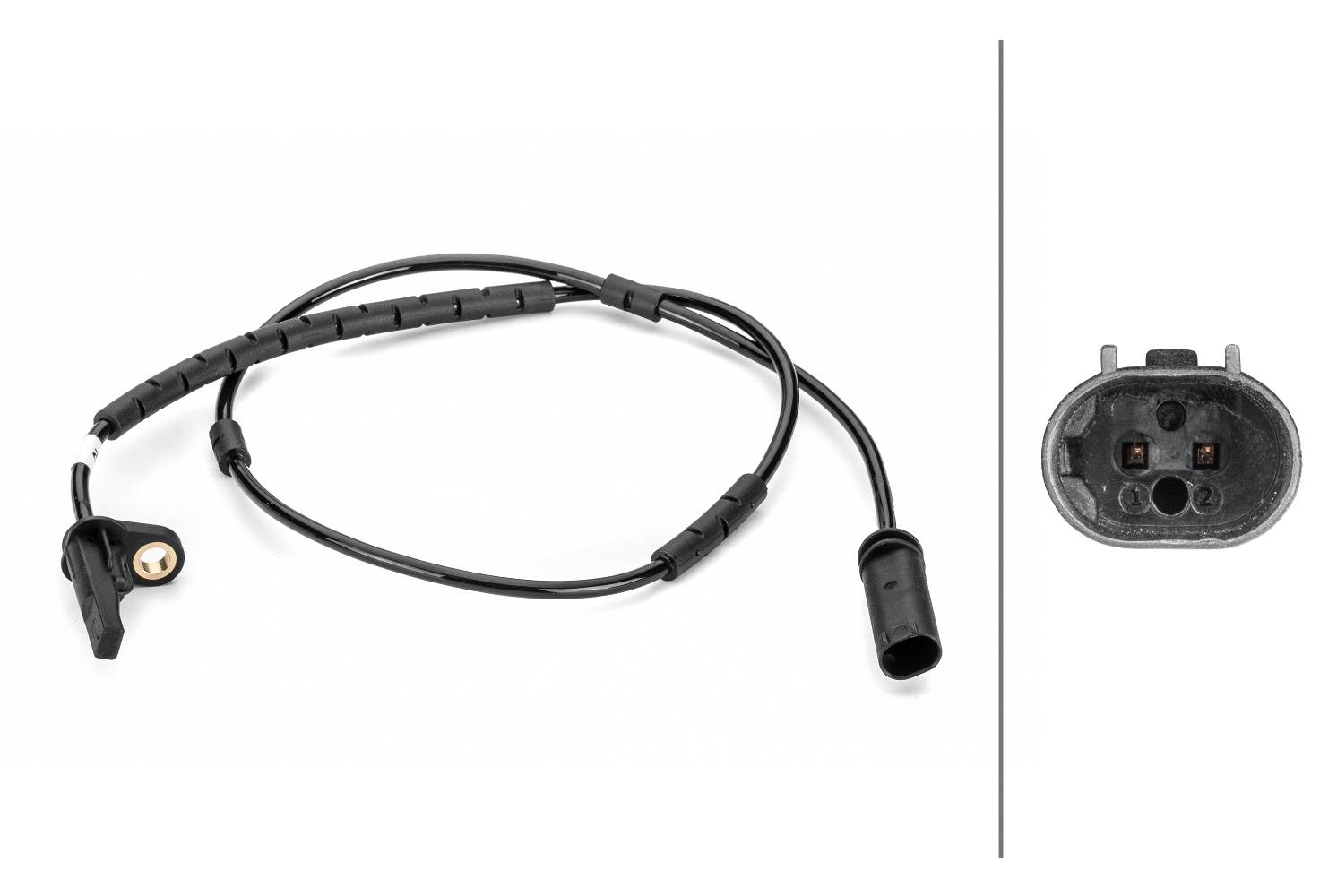 HELLA 6PU 012 806-431 Sensor, Raddrehzahl - 2-polig - Hinterachse beidseitig - Gesamtlänge885mm
