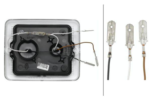 HELLA 9DW 195 804-391 Lichtscheibe, Blinkleuchte - 24V