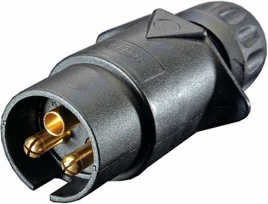 HELLA 8JA 002 263-031 Stecker - 24V - 3-polig - Stecker: Schraubkontakt - schwarz