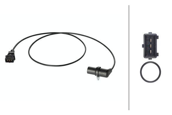 HELLA 6PU 009 146-651 Impulsgeber, Kurbelwelle - 12V - 3-polig - Kabel: 1000mm