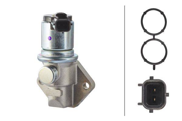 HELLA 6NW 009 141-041 Leerlaufregelventil, Luftversorgung - 12V - elektrisch - mit Dichtung