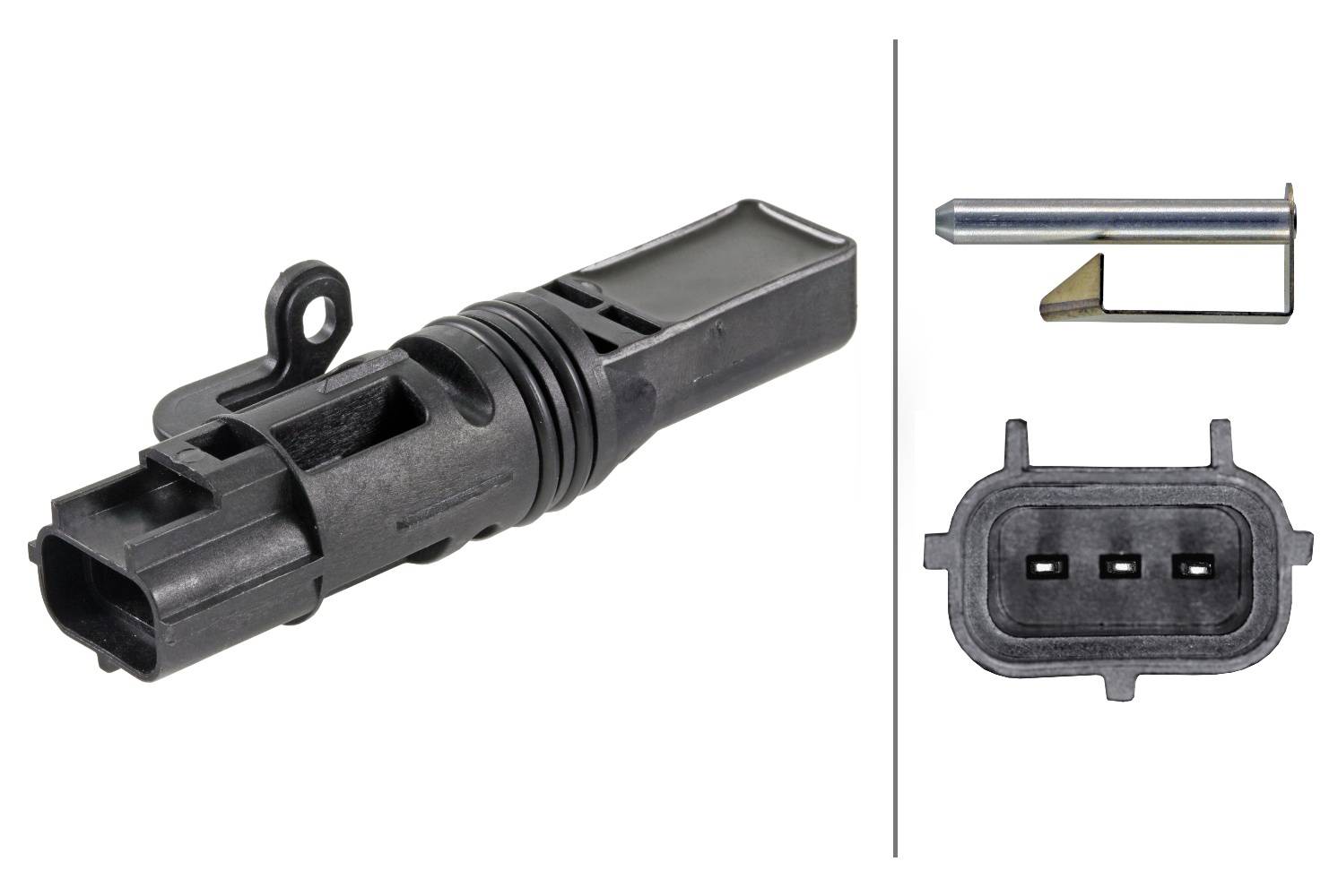 HELLA 6PU 009 146-891 Drehzahlsensor, Schaltgetriebe - gesteckt - mit Dichtungen - mit Befestigungsb