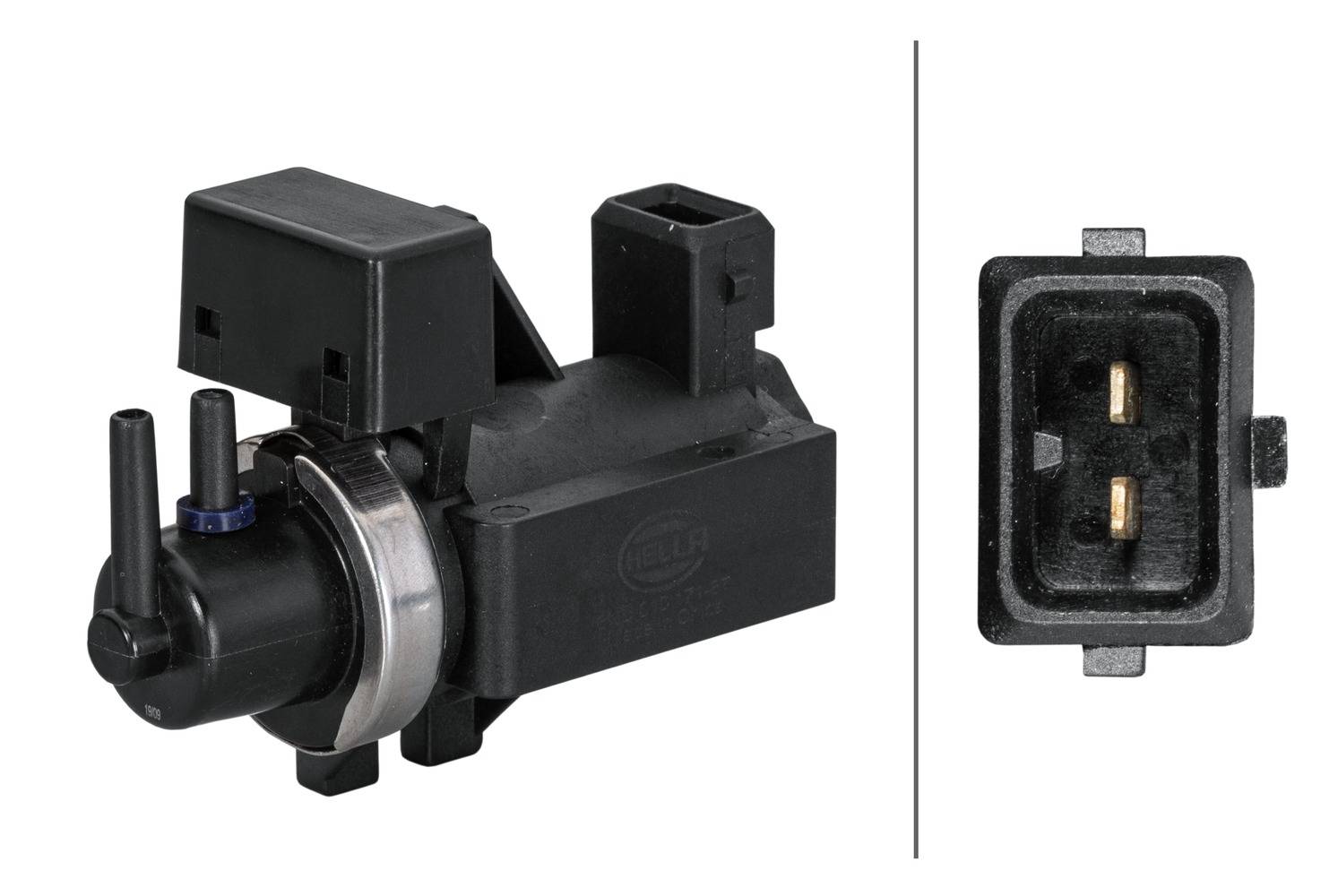 HELLA 6NU 010 171-871 Ventil, AGR-Abgassteuerung - elektrisch-pneumatisch - 2-polig - Magnetventil
