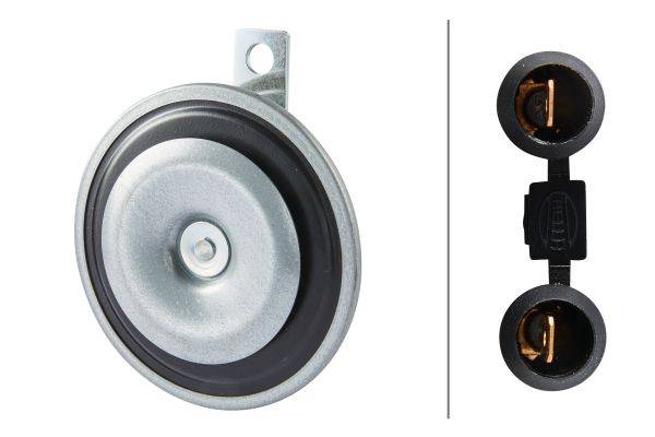 HELLA 3BA 002 768-771 Horn - B36 - 48V - 116dB(A) - Frequenzbereich: 335Hz - Tiefton - Signalhorn -