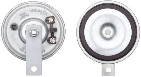 HELLA 3AL 908 571-031 Horn - M26 - 12V - 115dB(A) - Frequenzbereich: 335Hz - Tiefton - Flachsteckans