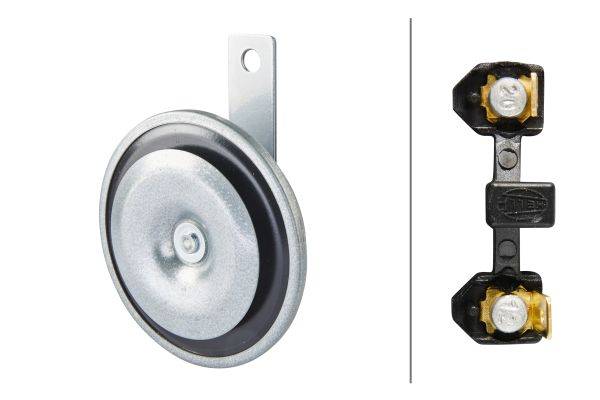 HELLA 3AL 002 952-871 Horn - M26 - 24V - 115dB(A) - Frequenzbereich: 335Hz - Tiefton - Gehäusefarbe: