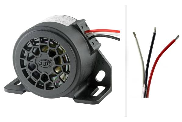 HELLA 3SL 009 148-071 Rückfahrwarner - 102dB(A) - Frequenzbereich: 1200Hz - geschraubt - Kabel: 410m