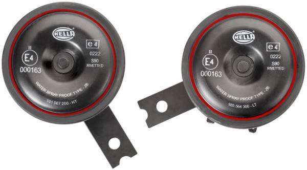 HELLA 3AL 922 200-761 Horn - S90 - 12V - 113dB(A) - Frequenzbereich: 350Hz - Tiefton - Gehäusefarbe: