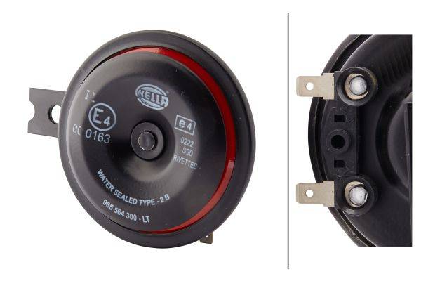 HELLA 3AL 922 000-951 Horn - S90 - 12V - 113dB(A) - Frequenzbereich: 350Hz - Tiefton - Gehäusefarbe: