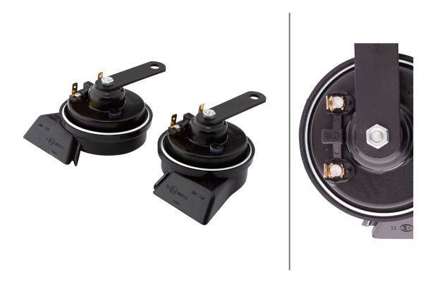 HELLA 3FH 007 728-831 Fanfare - TE16 - 12V - 110dB(A) - Frequenzbereich: 400/500Hz - elektrisch - Ge