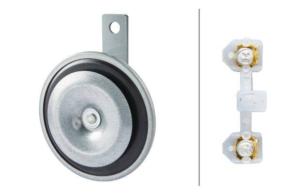 HELLA 3AL 002 952-811 Horn - M26 - 12V - 115dB(A) - Frequenzbereich: 400Hz - Hochton - Gehäusefarbe: