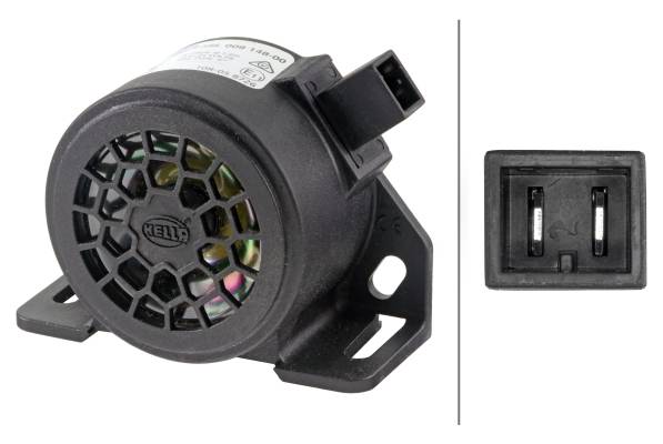 HELLA 3SL 009 148-001 Rückfahrwarner - 90dB(A) - Frequenzbereich: 1200Hz - geschraubt - Stecker: AMP