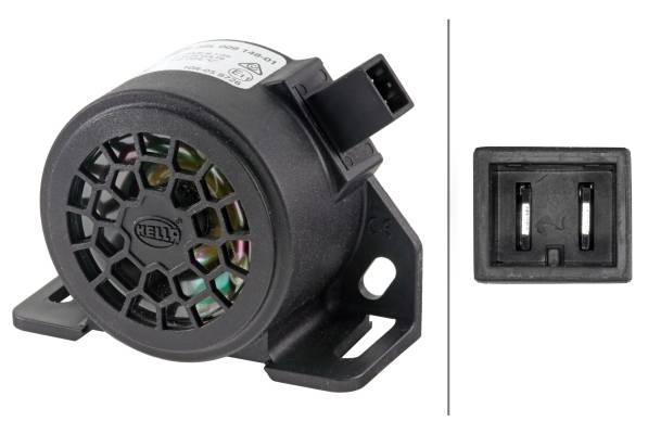 HELLA 3SL 009 148-011 Rückfahrwarner - 97dB(A) - Frequenzbereich: 1200Hz - geschraubt - Stecker: AMP