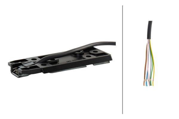 HELLA 9BP 501 238-022 Trägerplatte, Außenspiegel - Kabel: 5500mm - 7-polig
